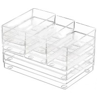 Kitchen Plastic Storage Drawer Plastic Box Organizer Dividers Plastic Drawer Organizer A Set Of 12 Pieces In Three Sizes