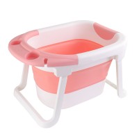 eco-friendly plastic portable folding baby bathtub bath barre with stand for toddler